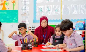 classroom activity at beta Cambridge school